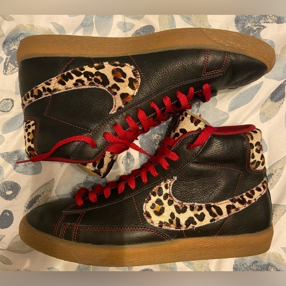 Nike Blazer Premium Vintage safari Leopard High Tops size 9 Men NWOT Never worn